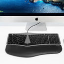 Macally Wired USB Backlit Ergonomic Keyboard for Mac