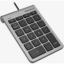 Macally 22-Key USB-C Numeric Keypad (Space Gray)