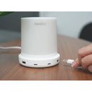 Macally Bedside Touch Lamp with USB-A and USB-C Ports