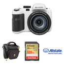Kodak PIXPRO AZ425 Digital Camera with Basic Bundle (White)