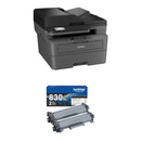 Brother MFC-L2820DW All-in-One Monochrome Laser Printer with High-Yield Toner Cartridges