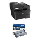 Brother MFC-L2900DW All-in-One Monochrome Laser Printer with Two High-Yield Toner Cartridges Kit