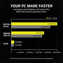 CORSAIR 2TB MP700 ELITE NVMe PCIe 5.0 M.2 Internal SSD with Heatsink