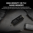 CORSAIR 2TB MP700 ELITE NVMe PCIe 5.0 M.2 Internal SSD with Heatsink