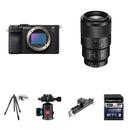 Sony a7CR Mirrorless Camera with 90mm f/2.8 Lens and Macro Photography Kit (Black)