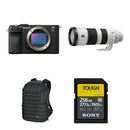 Sony a7CR Mirrorless Camera with 200-600mm f/5.6-6.3 Lens and Nature Photography Kit (Black)
