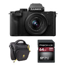 Panasonic Lumix G100D Mirrorless Camera with 12-32mm f/3.5-5.6 Lens and Basic Bundle
