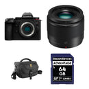 Panasonic Lumix G9 II Mirrorless Camera with 25mm f/1.7 Lens and Basic Bundle (Black)