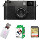 FUJIFILM X half Digital Camera with INSTAX MINI Link 3 Printer Kit (Charcoal Silver)