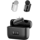 Ulanzi A200 Mini 2-Person Wireless Microphone System with USB-C Connector for Mobile Devices (2.4 GHz, Black & White)