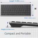 Kensington KB435 EQ Rechargeable Multi-Device Compact Keyboard