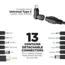PowerPeak Universal Laptop Charger (100W)