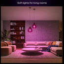 Philips Hue 75W A19 Starter Kit (White & Color Ambiance, Matter, 4-Pack)