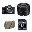 Sony a7 III Mirrorless Camera with 50mm f/2.5 Lens and Basic Bundle