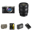 Sony a7CR Mirrorless Camera with 24-50mm f/2.8 Lens and Basic Bundle (Silver)