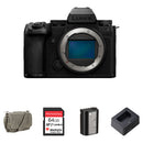 Panasonic Lumix S5 IIX Mirrorless Camera with Essentials + Kit (Black)