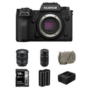 FUJIFILM X-H2 Mirrorless Camera with 16-80mm and 70-300mm Lenses and Essentials+ Kit