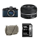 Nikon Zf Mirrorless Camera with 40mm f/2 Lens and Basic Bundle (Blue)
