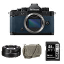 Nikon Zf Mirrorless Camera with FTZ II Mount Adapter and Basic Bundle (Blue)