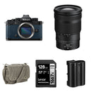 Nikon Zf Mirrorless Camera with 24-120mm f/4 Lens and Essentials+ Kit (Blue)