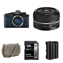 Nikon Zf Mirrorless Camera with 40mm f/2 Lens and Essentials+ Kit (Blue)
