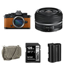 Nikon Zf Mirrorless Camera with 40mm f/2 Lens and Essentials+ Kit (Orange)