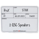 ProX Tour Case Label Self Adhesive Sticker (7 x 5" , 12-Pack)