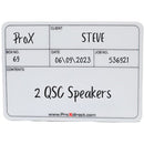 ProX Tour Case Label Self Adhesive Sticker (5 x 3", 12-Pack)