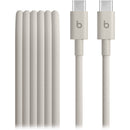 Beats by Dr. Dre USB-C Male to USB-C Male Woven Cable (Surge Stone, 5')