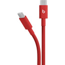 Beats by Dr. Dre USB-C Male to USB-C Male Woven Cable (Rapid Red, 5')