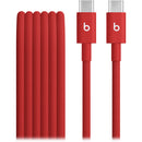 Beats by Dr. Dre USB-C Male to USB-C Male Woven Cable (Rapid Red, 5')