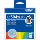 Brother LC504XL High Yield Ink Cartridge Kit (CMY and 2 Black)