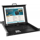 Network Technologies RACKMUX 17" Hi-Res LCD Monitor DVI USB Plus PS/2 KVM Drawer