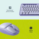 Styletech styletech MK520 Wireless Keyboard and Mouse Combo (Pastel Purple)