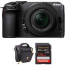 Nikon Z30 Mirrorless Camera with 16-50mm f/3.5-6.3 Lens and Basic Bundle