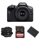 Canon EOS R100 Mirrorless Camera with 18-45mm Lens and Essentials+ Kit