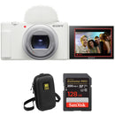 Sony ZV-1 II Digital Camera with Accessory Kit (White)