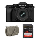 FUJIFILM X-T5 Mirrorless Camera with 16-50mm f/2.8-4.8 Lens and Basic Bundle (Black)