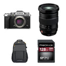 FUJIFILM X-T5 Mirrorless Camera with 16-55mm f/2.8 Lens and Basic Bundle (Silver)