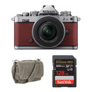 Nikon Zfc Mirrorless Camera with 16-50mm f/3.5-6.3 Lens and Basic Bundle (Crimson Red)