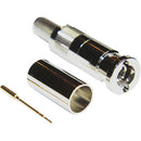 COAX Connectors Micro-BNC Straight Crimp Plug for Belden 1505A (100-Pack)