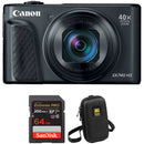 Canon PowerShot SX740 HS Digital Camera with Accessories Kit (Black)