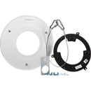 Hanwha Vision SHD-1600FPW Plenum Rated In-Ceiling Flush Mount (White)