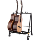 HERCULES Stands 3-Piece Guitar Display Rack with Caster Wheels