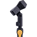 HERCULES Stands Low-Profile H-Shaped Base Mic Stand with EZ Grip Height Adjustment