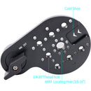Niceyrig Video Tripod Mount Side Plate with Standard ARRI Rosette Mount