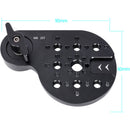 Niceyrig Video Tripod Mount Side Plate with Standard ARRI Rosette Mount
