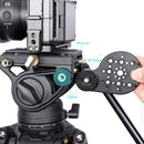 Niceyrig Video Tripod Mount Side Plate with Standard ARRI Rosette Mount