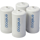 Panasonic D-Size Spacer Battery Adapters (4-Pack)