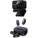 Hollyland Lyra UHD 4K Webcam Streaming Bundle with LARK A1 Wireless Microphone (Black)